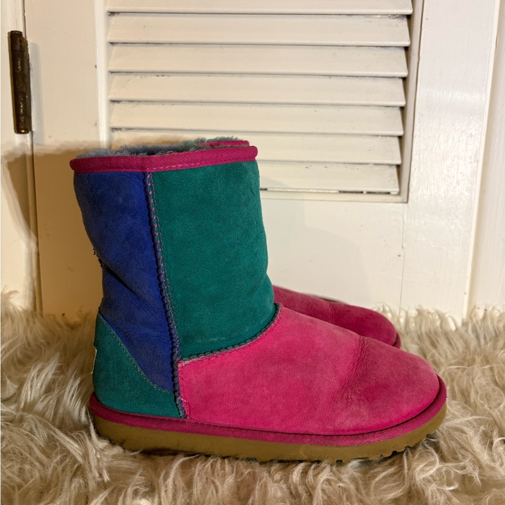 UGG Kids Boots in Pink, Blue, and Green